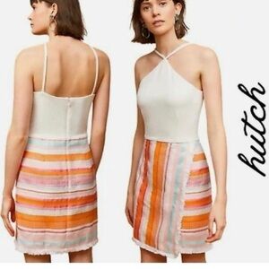 Anthropologie  Hutch Kalyn Halter Dress Halter w Faux Wrap Skirt  $168 S…